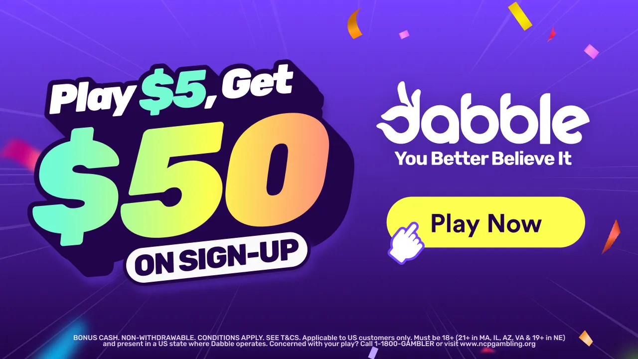 Code promo Dabble FOXNEWS : Jouez 5 $ et obtenez 50 $