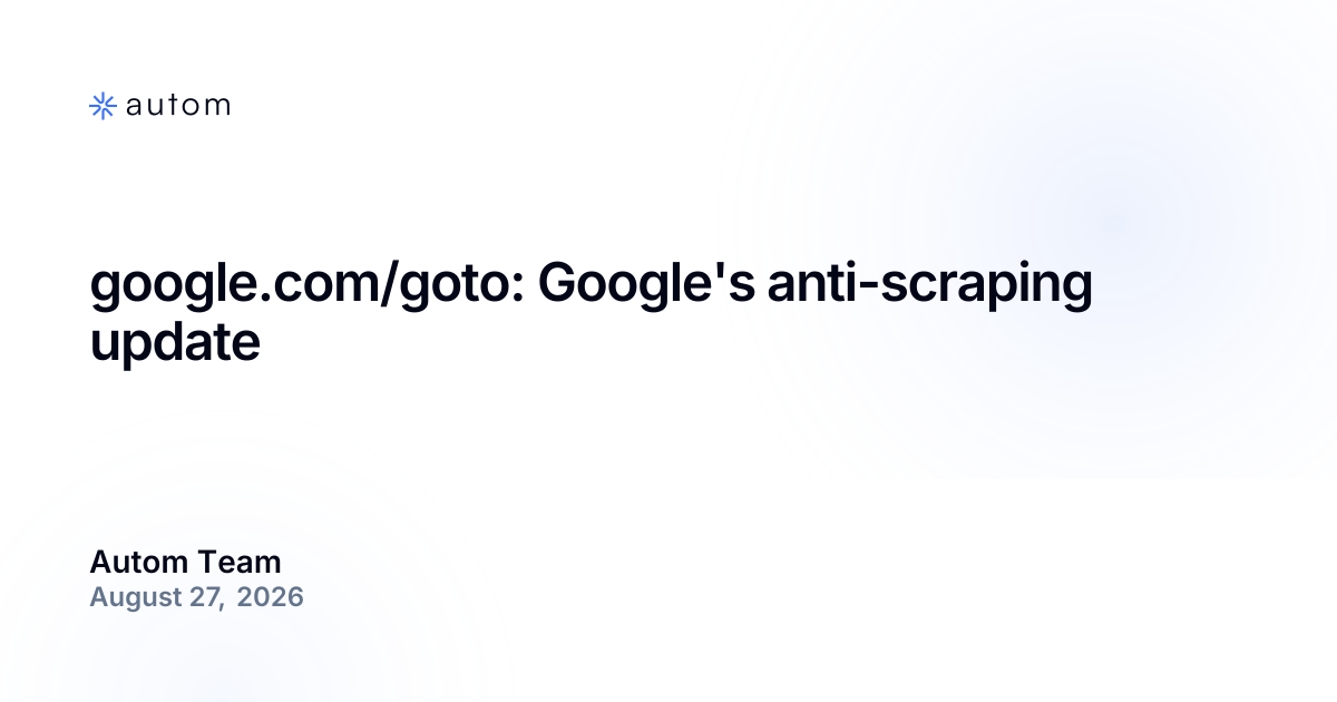 google.com/goto : la mise à jour anti-scraping de Google